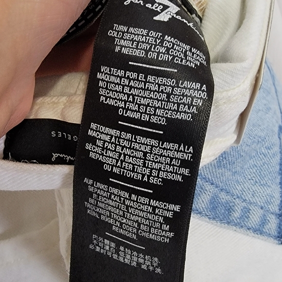 NWT 7 For All Mankind Distressed Straight Leg Jeans - Picture 11 of 11